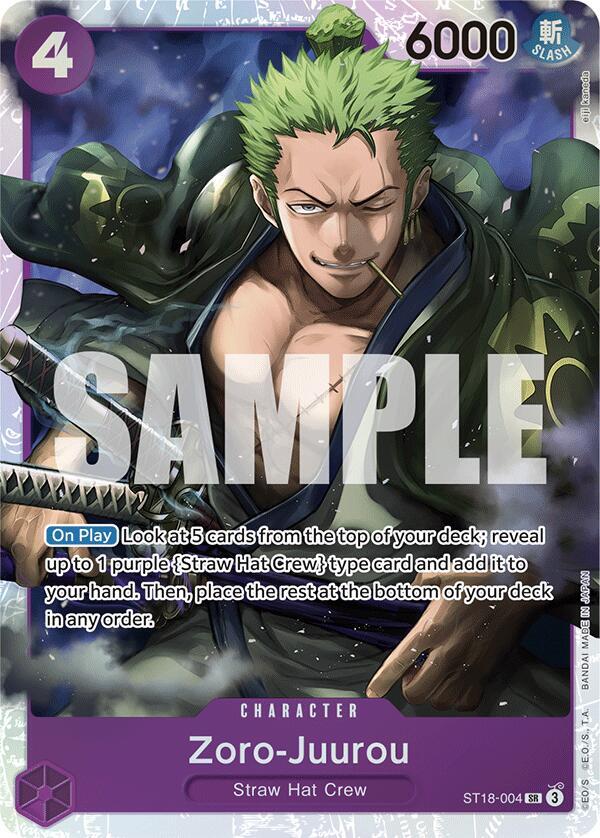Zoro-Juurou (ST18-004) ST18-004 Starter Deck 18: PURPLE Monkey.D.Luffy Card