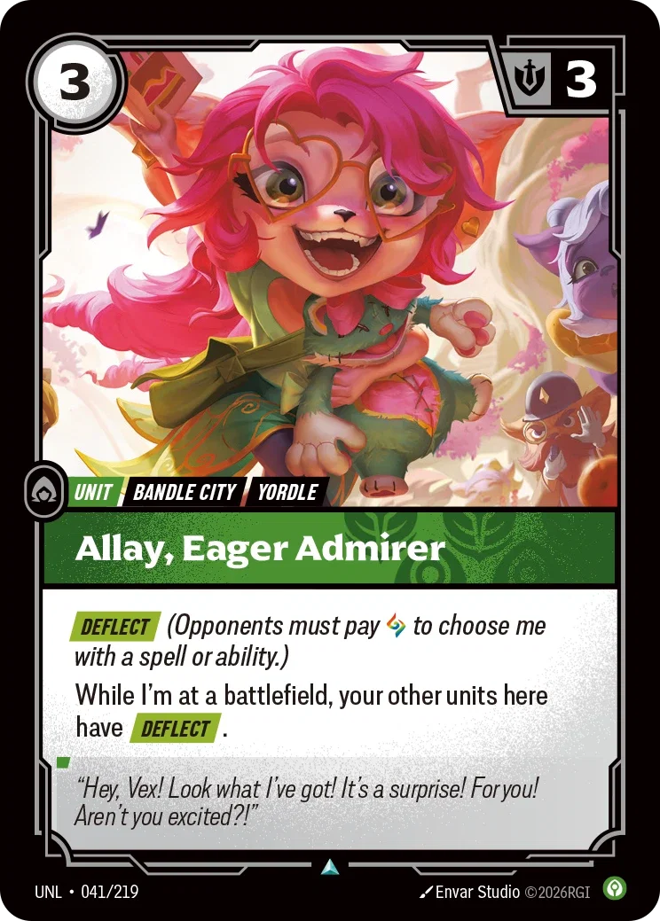 Allay, Eager Admirer - UNL-041 - Unleashed - Riftbound card