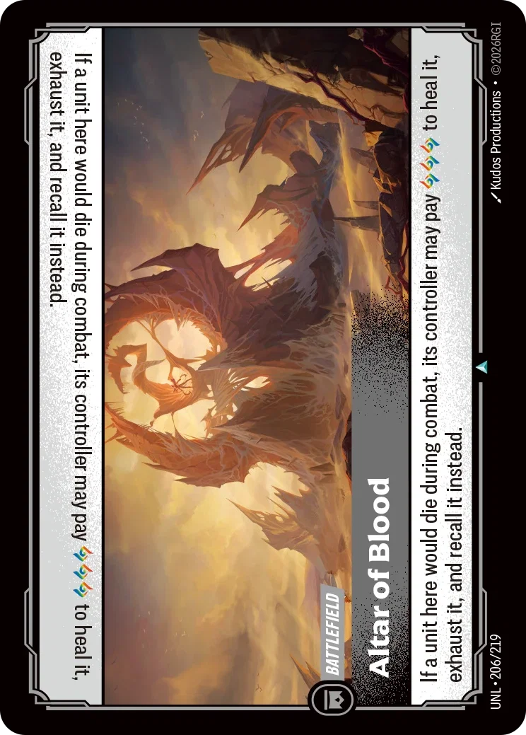 Altar of Blood - UNL-206 - Unleashed - Riftbound card