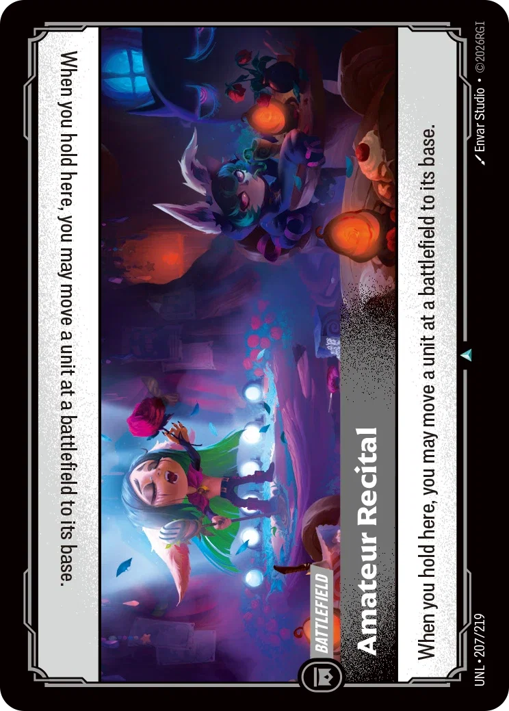 Amateur Recital - UNL-207 - Unleashed - Riftbound card