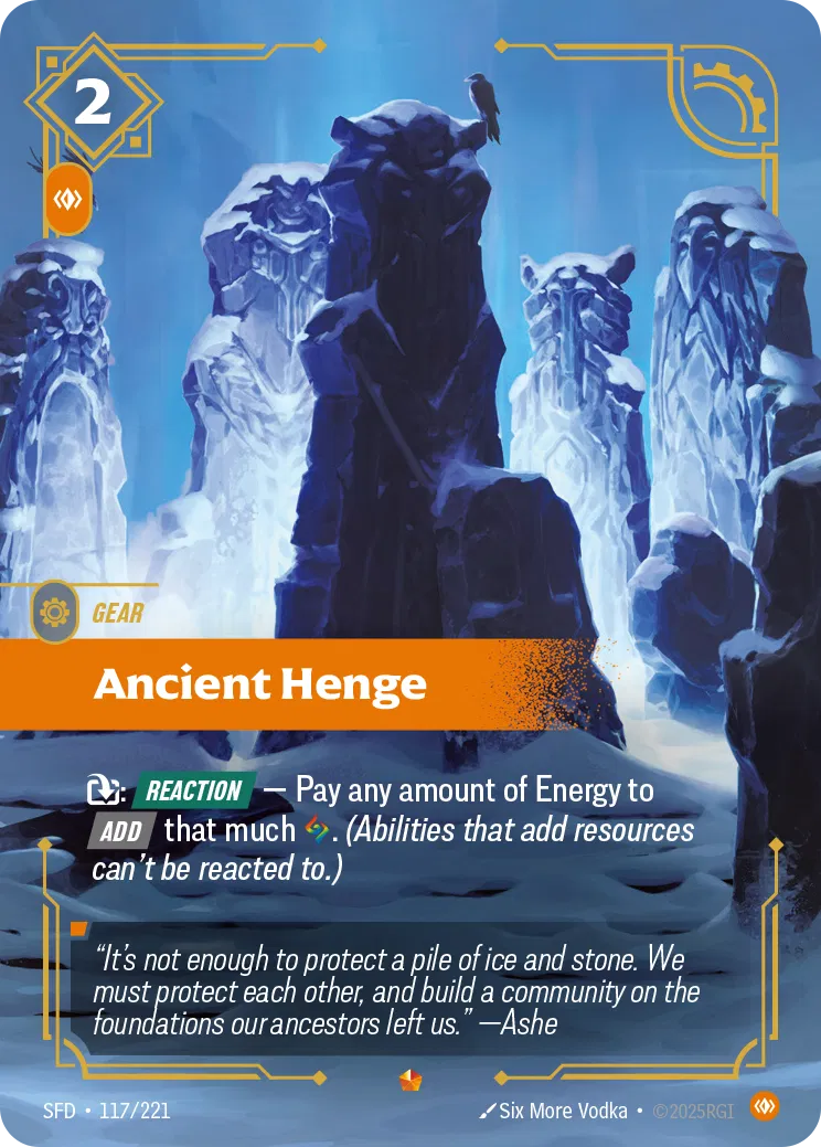 Ancient Henge - SFD-117 - Spiritforged - Riftbound card