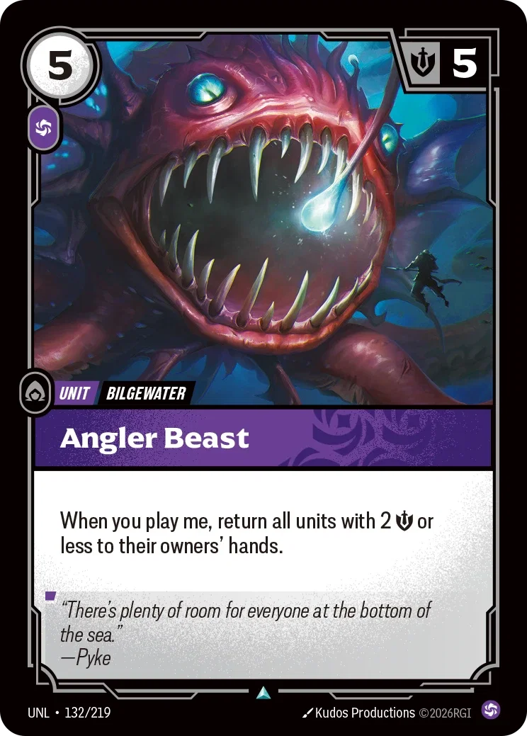 Angler Beast - UNL-132 - Unleashed - Riftbound card