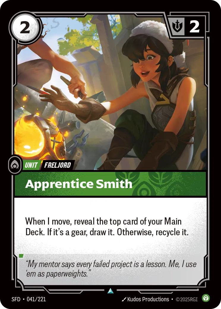 Apprentice Smith - SFD-041 - Spiritforged - Riftbound card