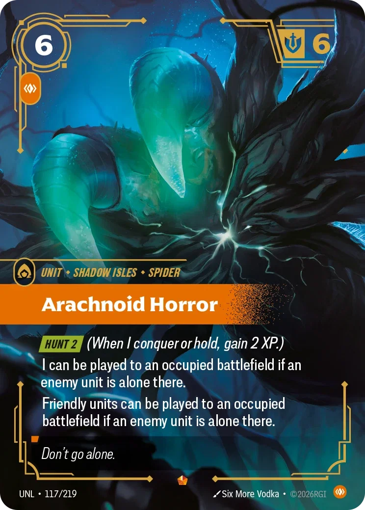 Arachnoid Horror - UNL-117 - Unleashed - Riftbound card