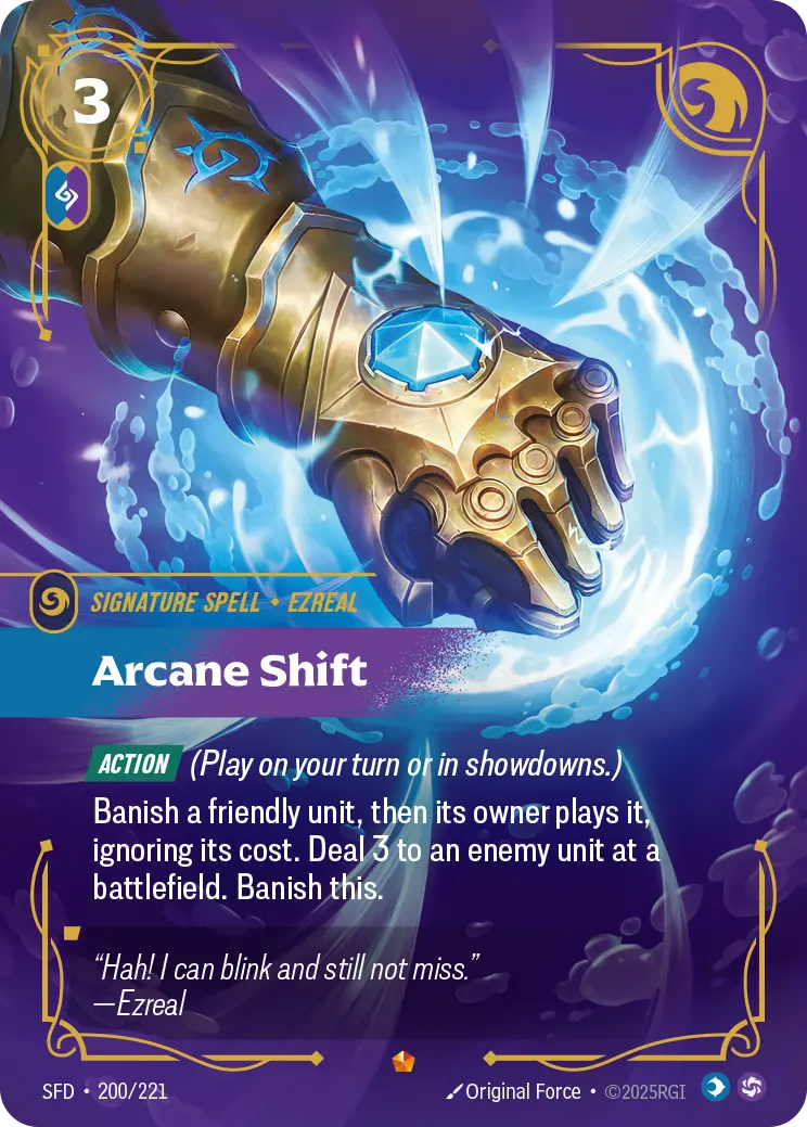 Arcane Shift - SFD-200 - Spiritforged - Riftbound card