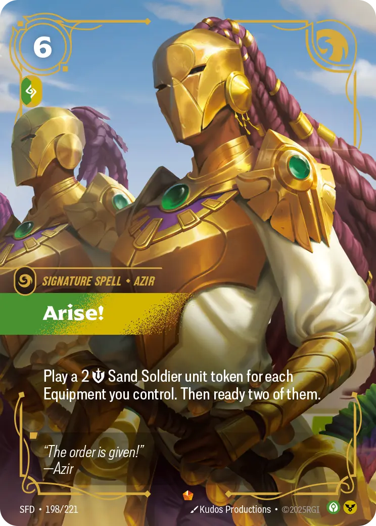 Arise! - SFD-198 - Spiritforged - Riftbound card