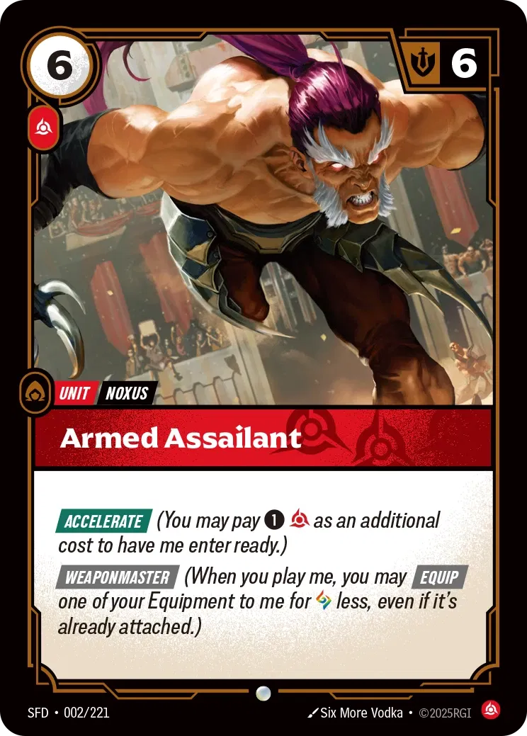 Armed Assailant - SFD-002 - Spiritforged - Riftbound card