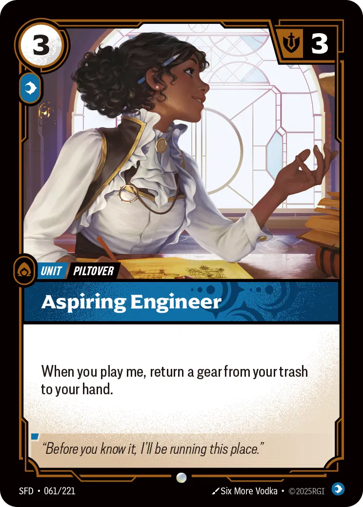 Aspiring Engineer - SFD-061 - Spiritforged - Riftbound card