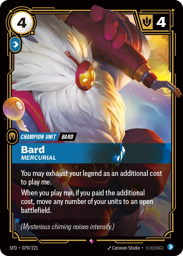 Bard, Mercurial - SFD-079 - Spiritforged - Riftbound card