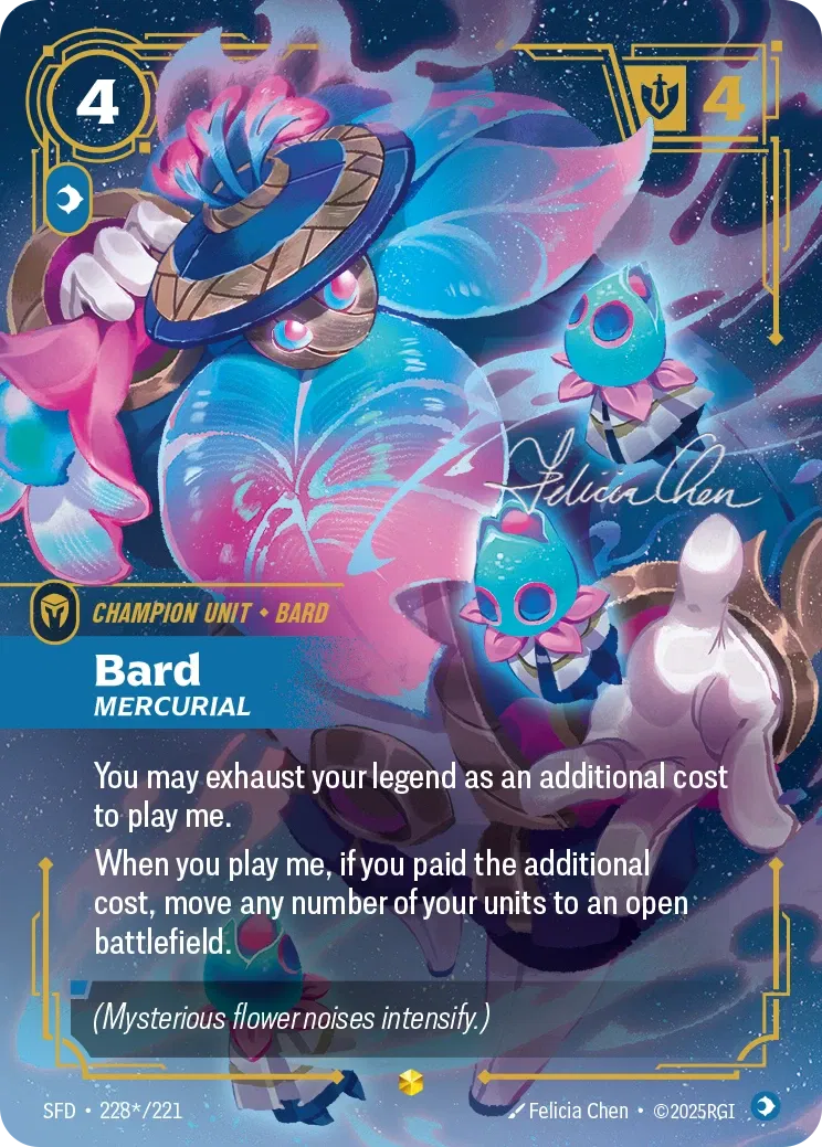 Bard, Mercurial - SFD-228s - Spiritforged - Riftbound card