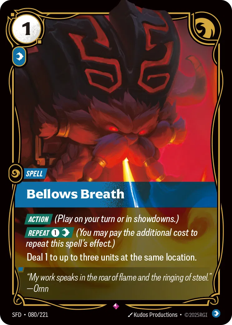 Bellows Breath - SFD-080 - Spiritforged - Riftbound card