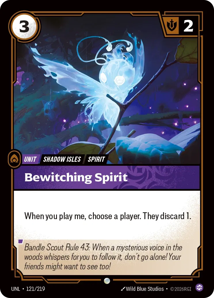 Bewitching Spirit - UNL-121 - Unleashed - Riftbound card