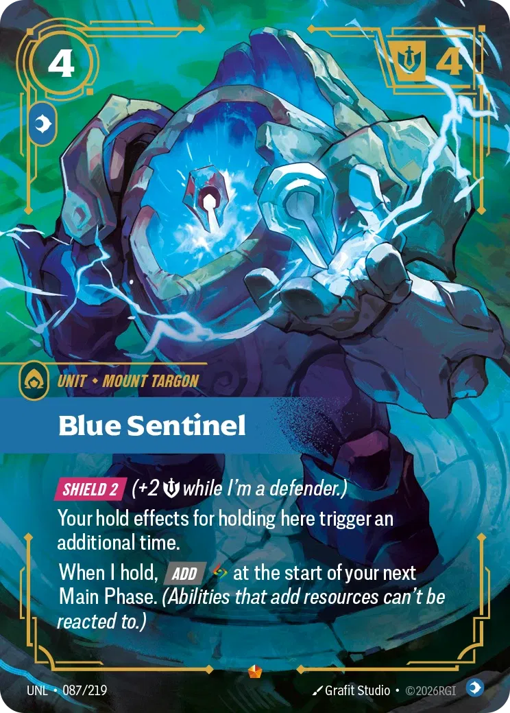 Blue Sentinel - UNL-087 - Unleashed - Riftbound card