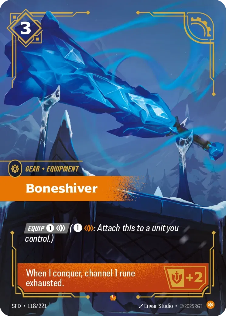 Boneshiver - SFD-118 - Spiritforged - Riftbound card