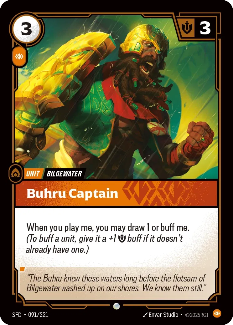Buhru Captain - SFD-091 - Spiritforged - Riftbound card