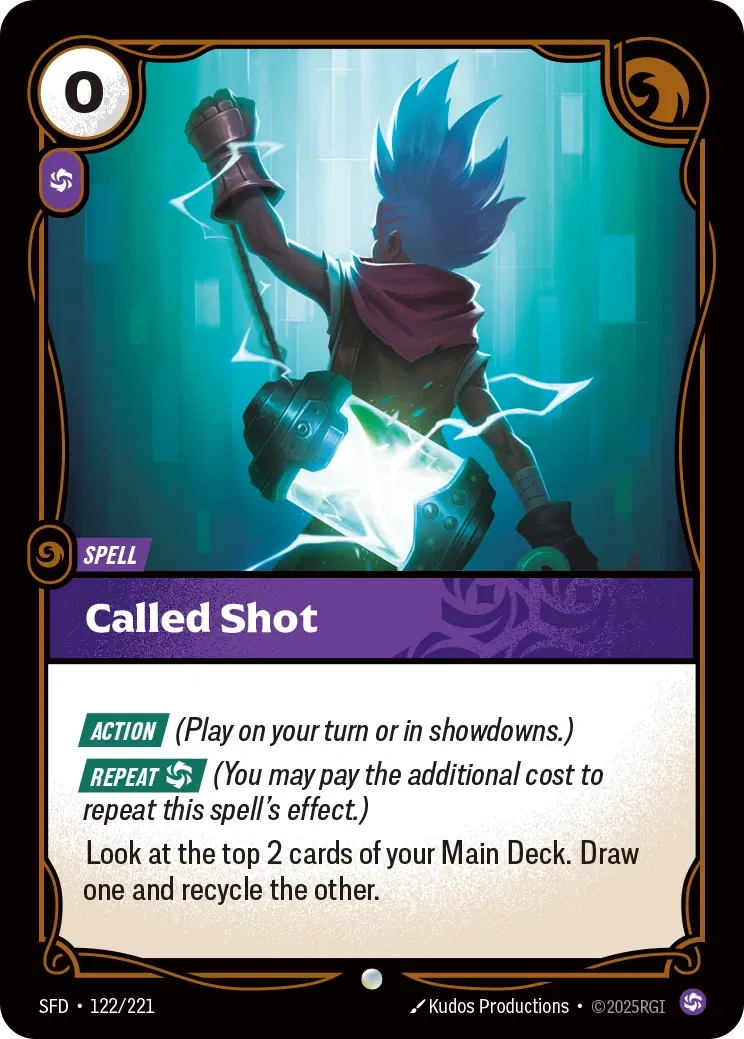 Called Shot - SFD-122 - Spiritforged - Riftbound card