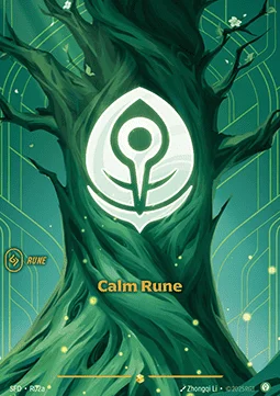 Calm Rune - SFD-R02a - Spiritforged - Riftbound card