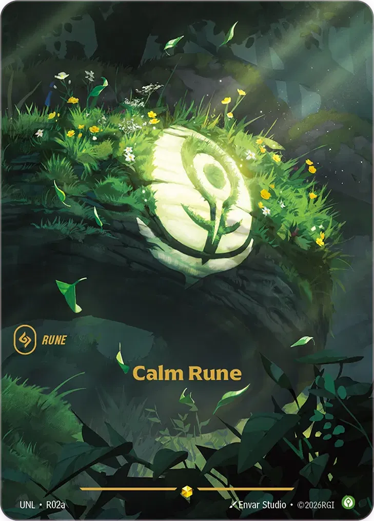 Calm Rune - UNL-R02a - Unleashed - Riftbound card