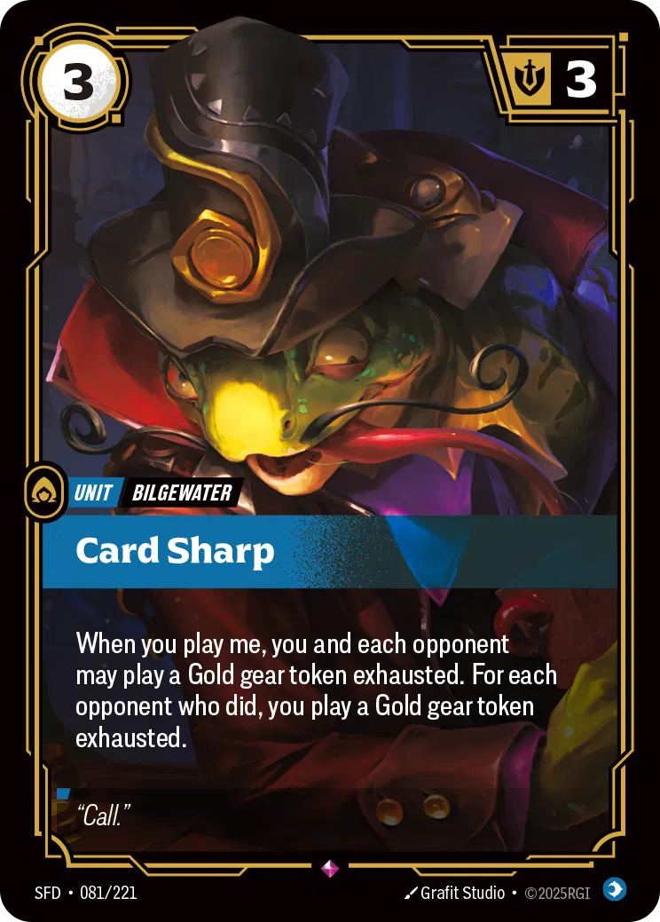 Card Sharp - SFD-081 - Spiritforged - Riftbound card
