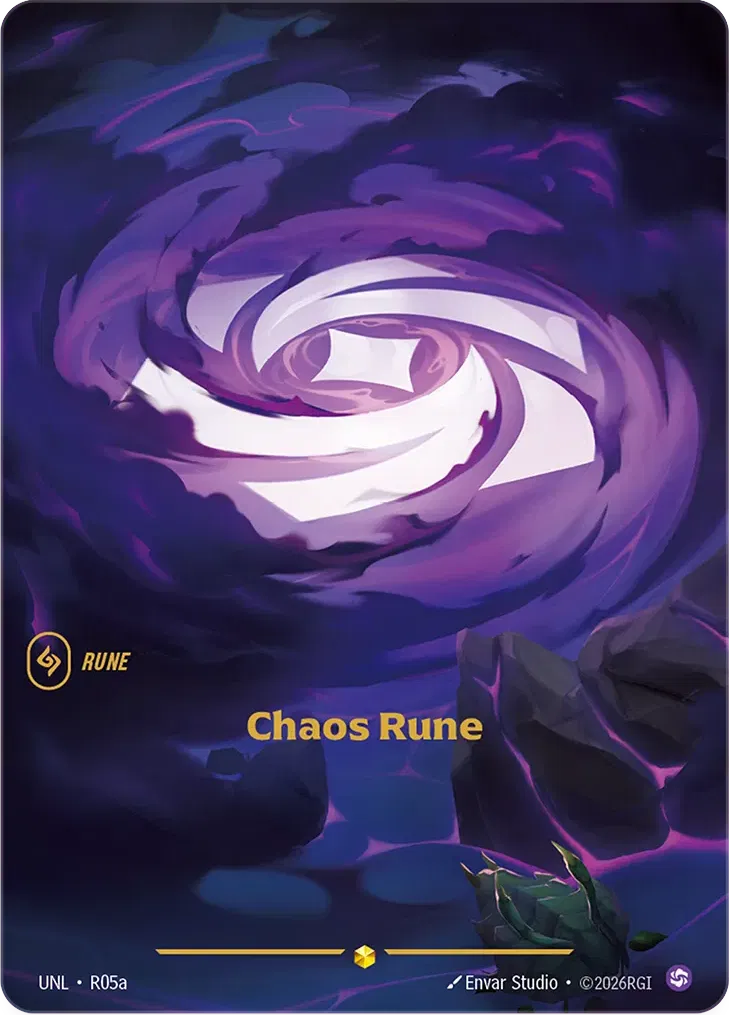 Chaos Rune - UNL-R05a - Unleashed - Riftbound card