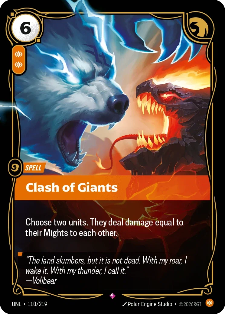 Clash of Giants - UNL-110 - Unleashed - Riftbound card