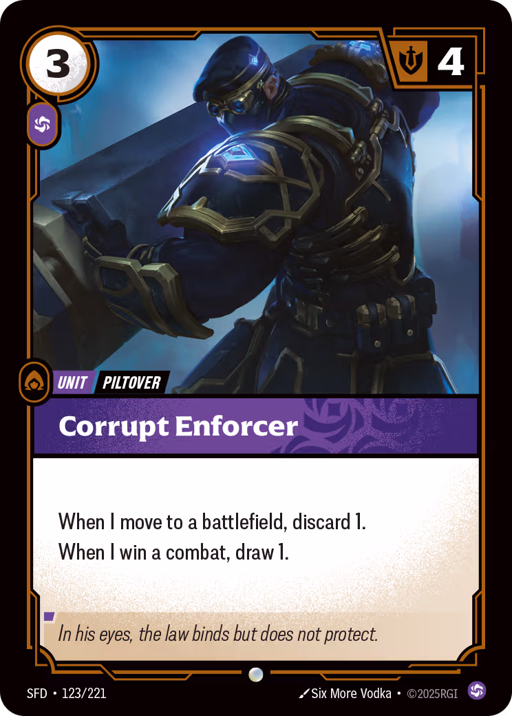 Corrupt Enforcer - SFD-123 - Spiritforged - Riftbound card