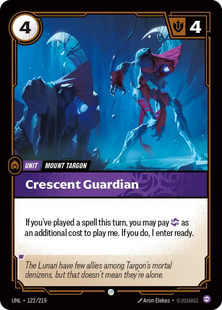 Crescent Guardian - UNL-122 - Unleashed - Riftbound card