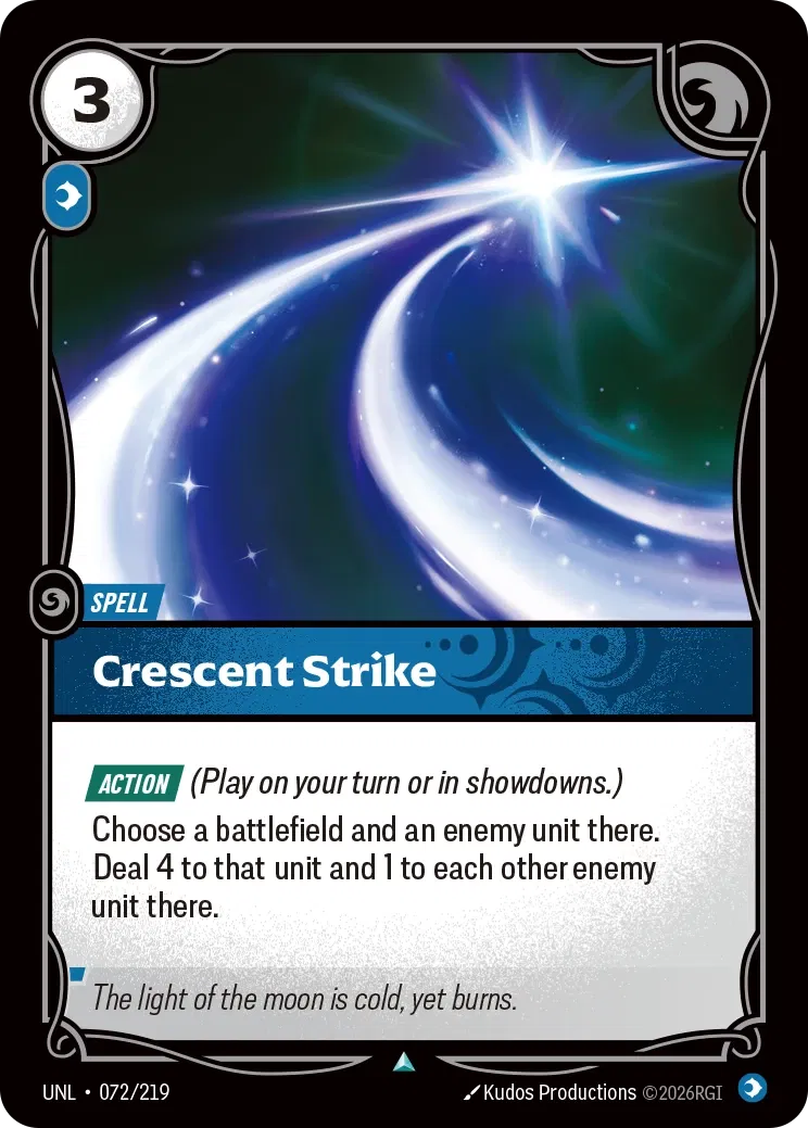Crescent Strike - UNL-072 - Unleashed - Riftbound card