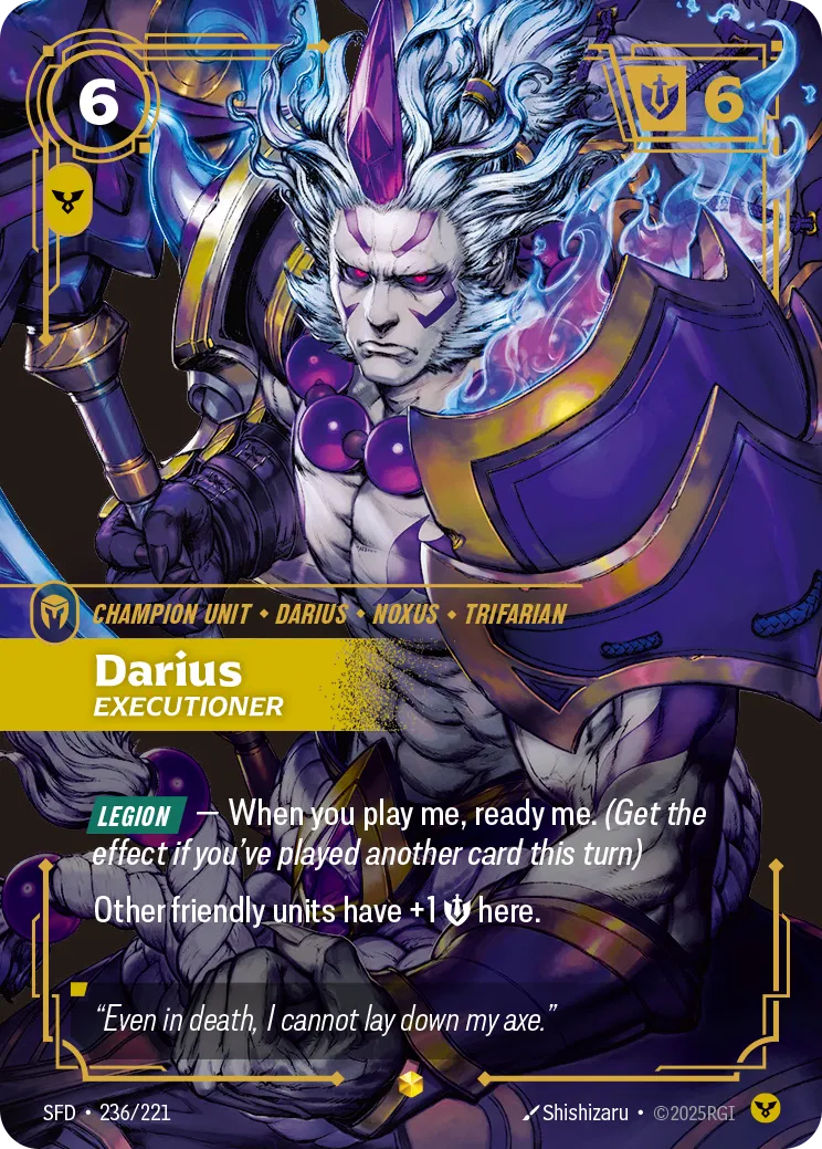 Darius, Executioner - SFD-236 - Spiritforged - Riftbound card