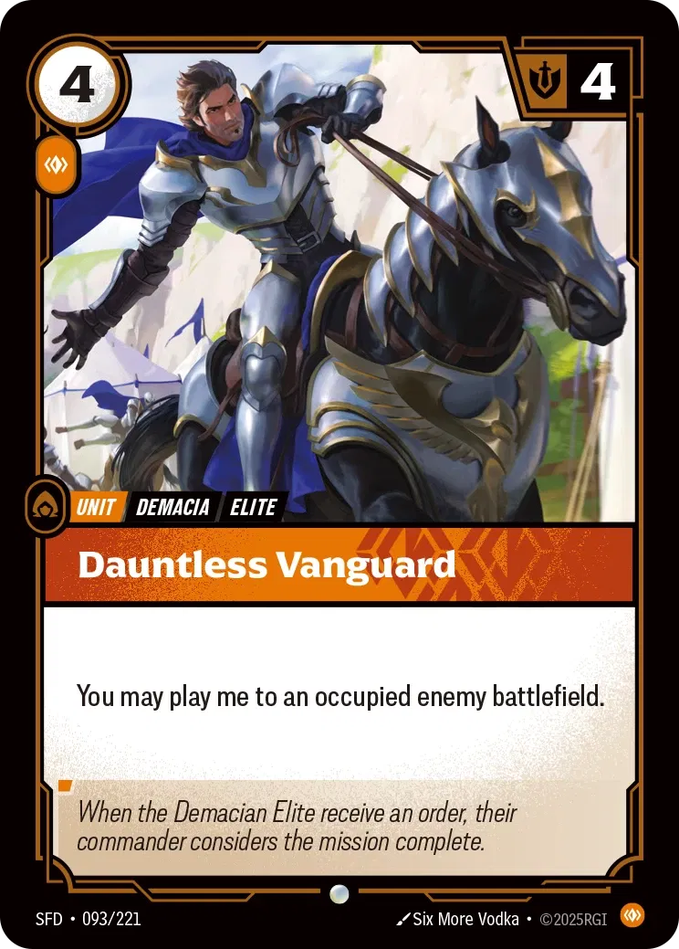 Dauntless Vanguard - SFD-093 - Spiritforged - Riftbound card