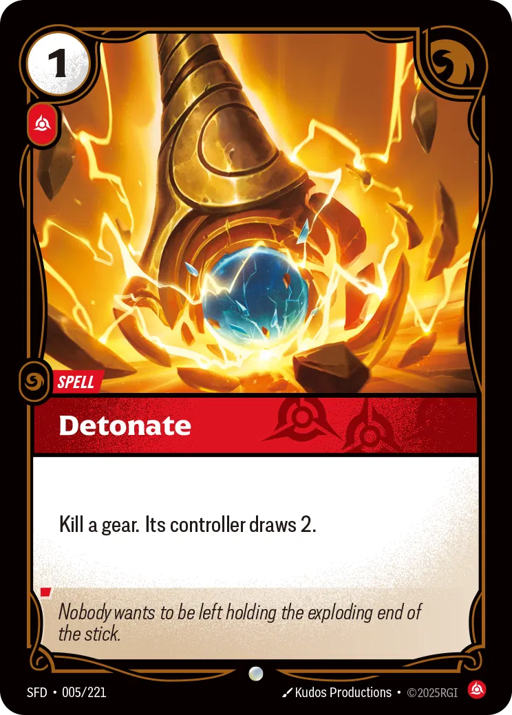 Detonate - SFD-005 - Spiritforged - Riftbound card