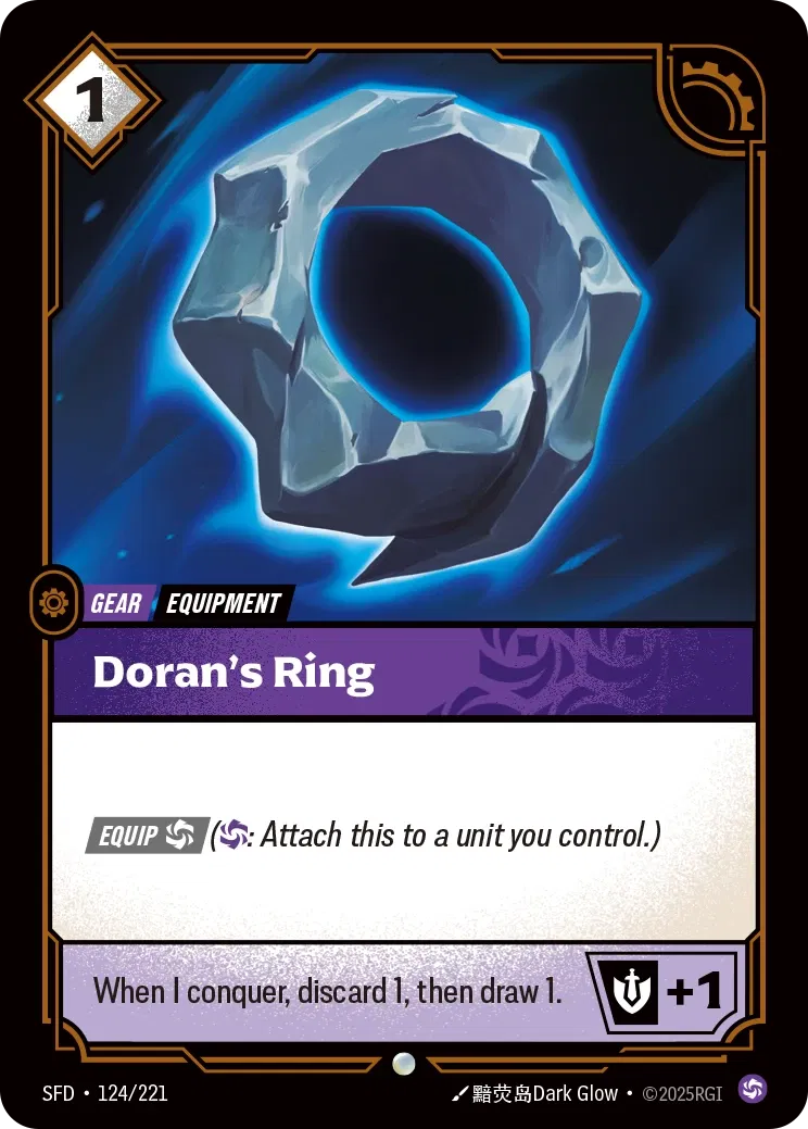 Doran’s Ring - SFD-124 - Spiritforged - Riftbound card