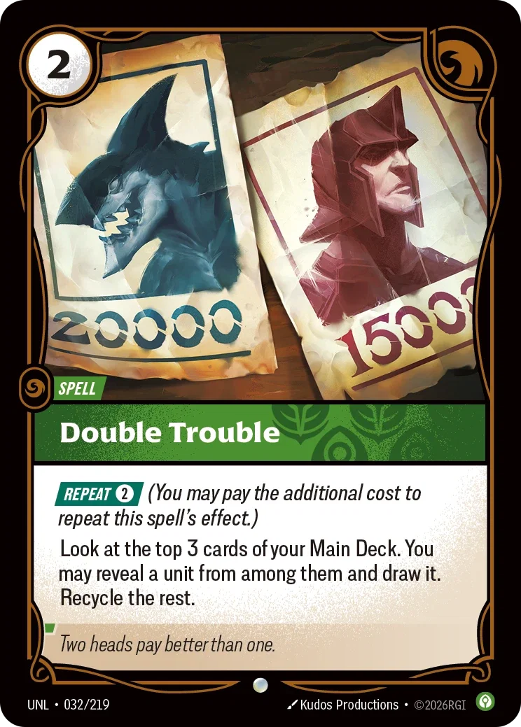Double Trouble - UNL-032 - Unleashed - Riftbound card