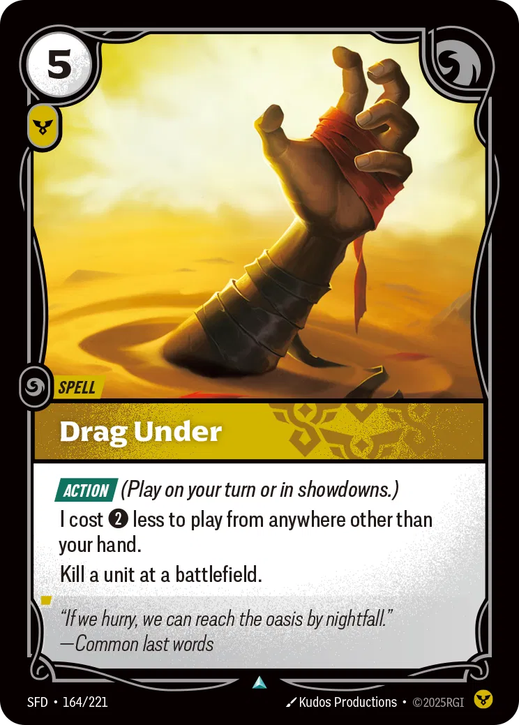Drag Under - SFD-164 - Spiritforged - Riftbound card