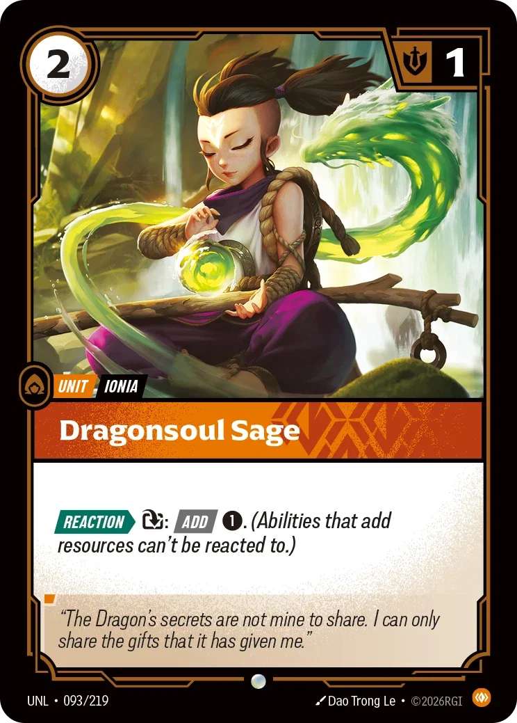 Dragonsoul Sage - UNL-093 - Unleashed - Riftbound card