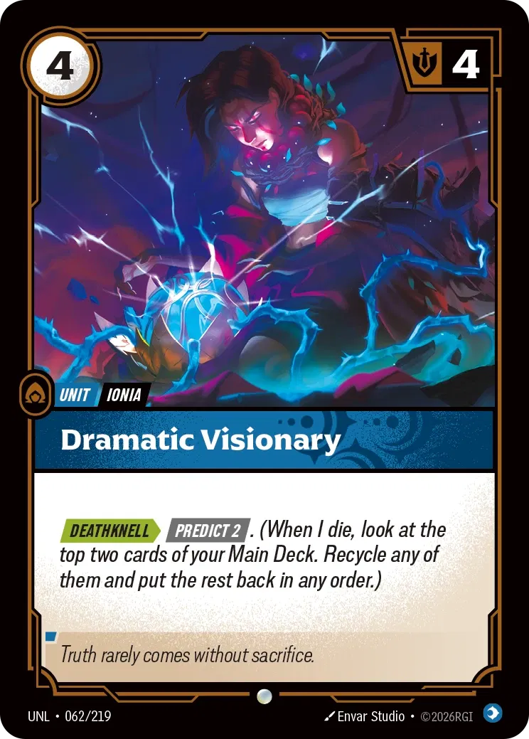 Dramatic Visionary - UNL-062 - Unleashed - Riftbound card