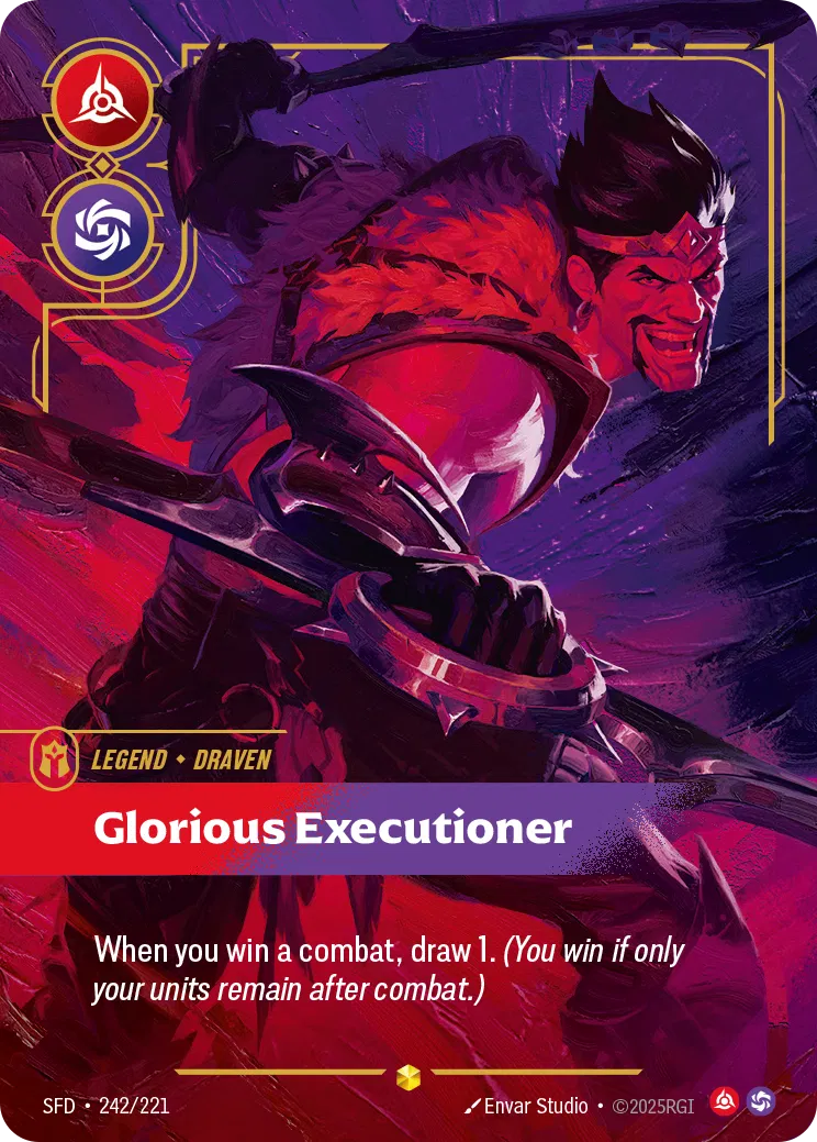 Draven, Glorious Executioner - SFD-242 - Spiritforged - Riftbound card