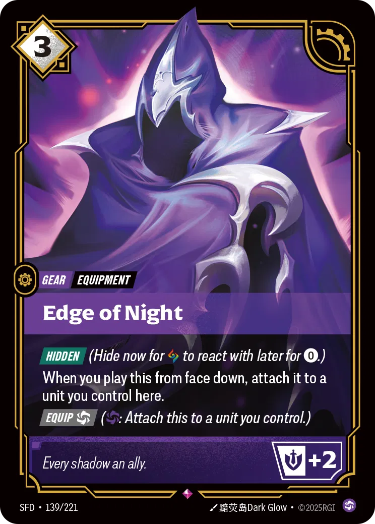Edge of Night - SFD-139 - Spiritforged - Riftbound card