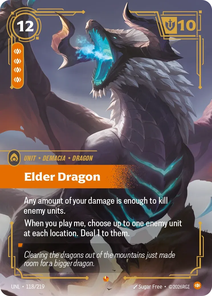 Elder Dragon - UNL-118 - Unleashed - Riftbound card