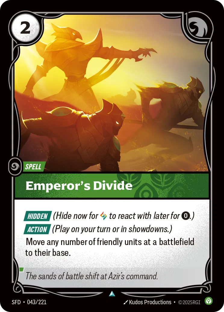 Emperor’s Divide - SFD-043 - Spiritforged - Riftbound card