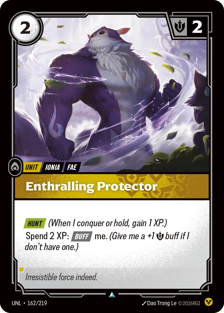 Enthralling Protector - UNL-162 - Unleashed - Riftbound card
