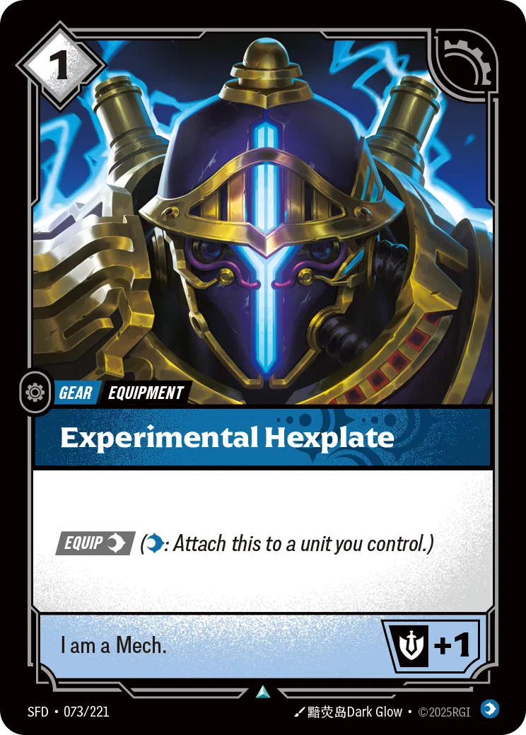 Experimental Hexplate - SFD-073 - Spiritforged - Riftbound card