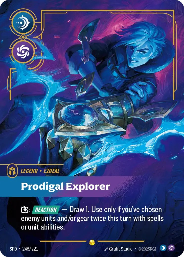Ezreal, Prodigal Explorer - SFD-248 - Spiritforged - Riftbound card