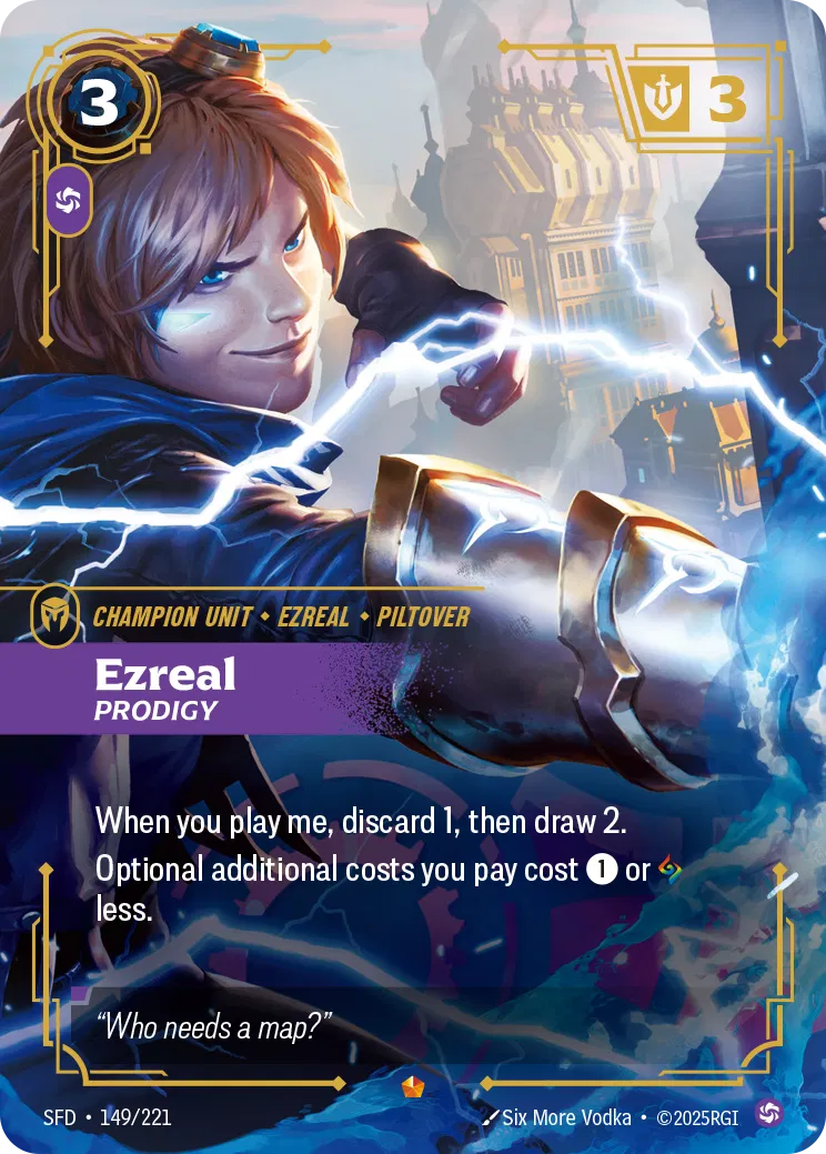 Ezreal, Prodigy - SFD-149 - Spiritforged - Riftbound card
