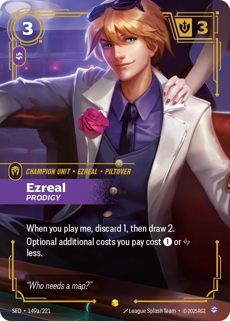 Ezreal, Prodigy - SFD-149a - Spiritforged - Riftbound card