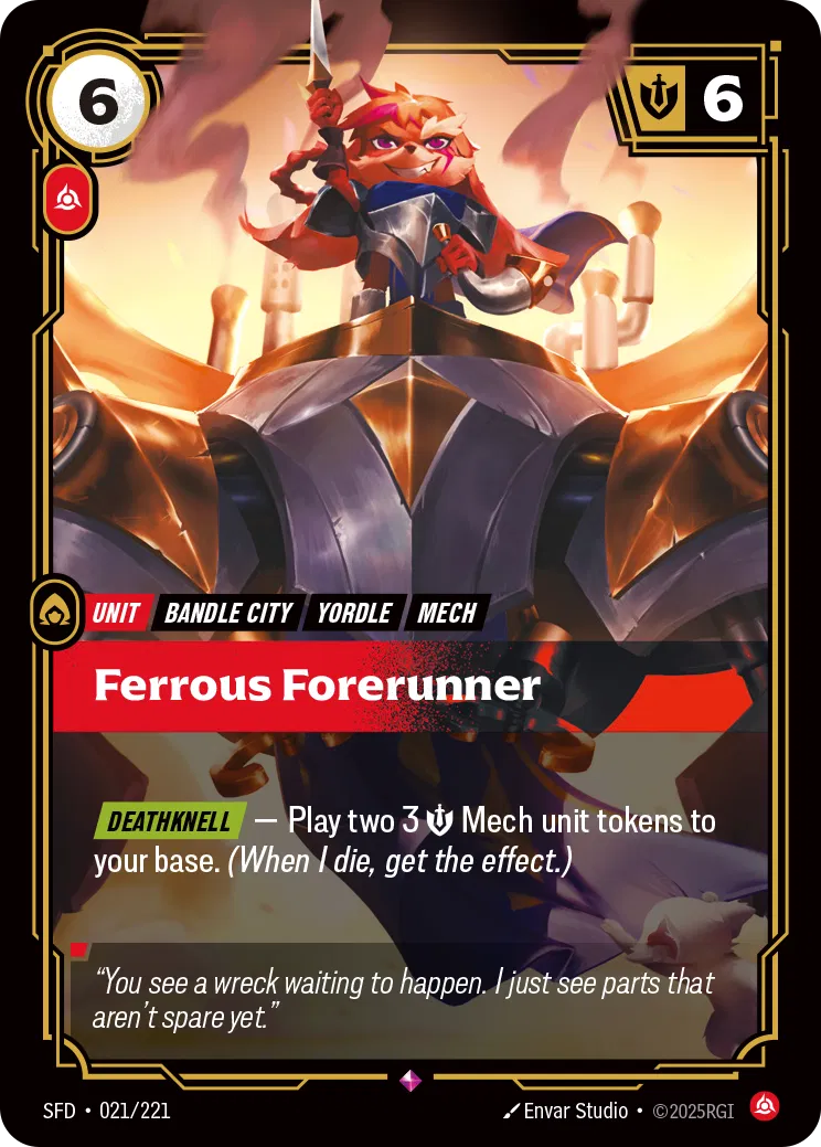 Ferrous Forerunner - SFD-021 - Spiritforged - Riftbound card