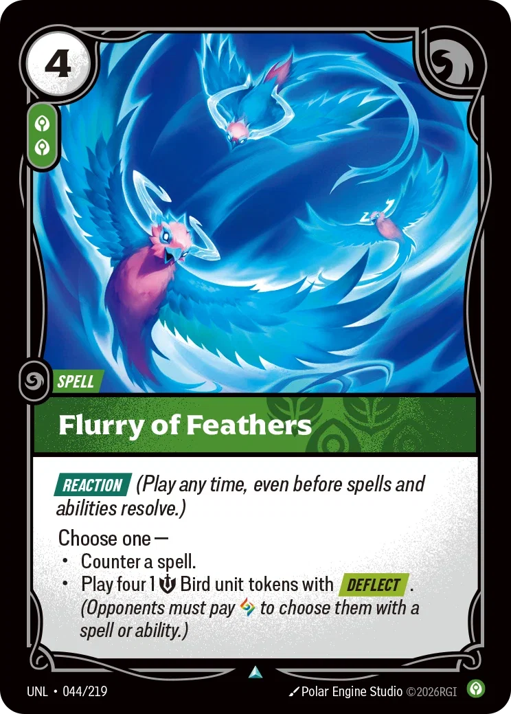 Flurry of Feathers - UNL-044 - Unleashed - Riftbound card