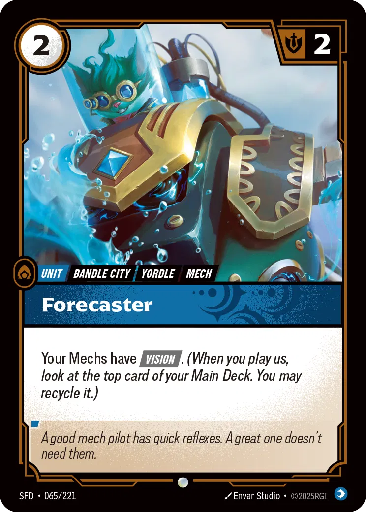 Forecaster - SFD-065 - Spiritforged - Riftbound card