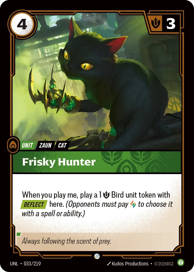 Frisky Hunter - UNL-033 - Unleashed - Riftbound card