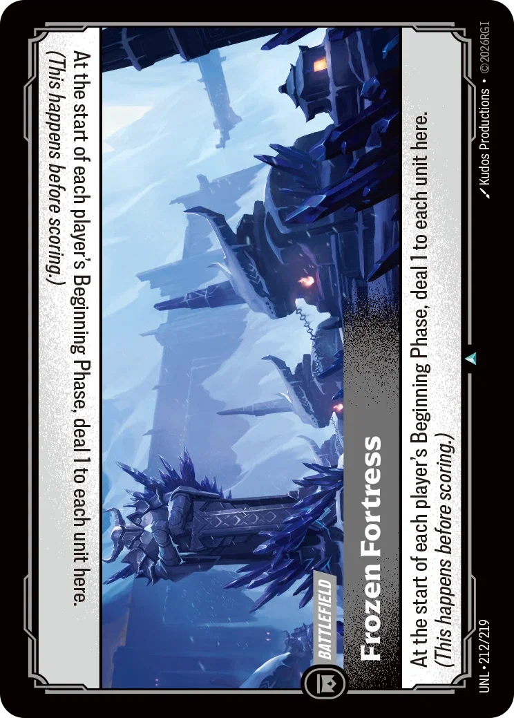 Frozen Fortress - UNL-212 - Unleashed - Riftbound card